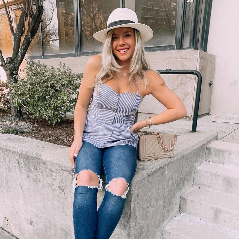 Judith March Peplum Top